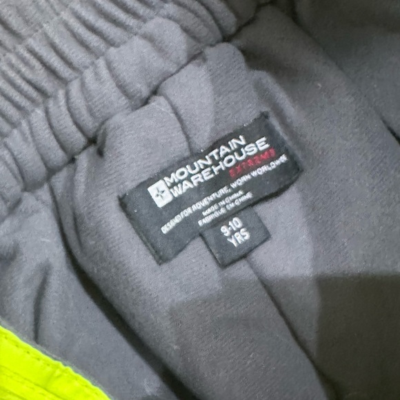 Neon Yellow Ski Pants - kids’ 10 - Picture 3 of 3